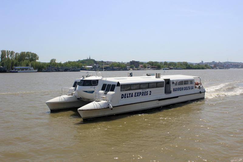 Catamaran -  Delta Expres 2 => auf der Donau bei Tulcea